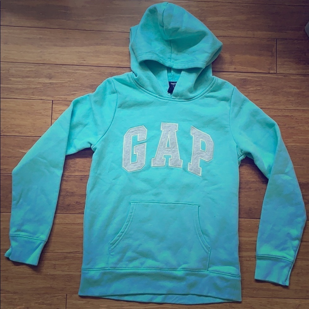 ☀️ 3/$36 or 2/$30 NEW GAP Girls Hoodie Mint Green Sz XXL